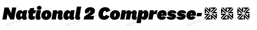 National 2 Compresse字体转换